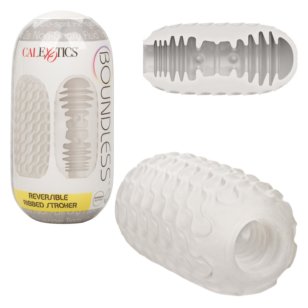 Boundless Reversible Ribbed Stroker | 716770102874 | Available at EroticWarehouse.com