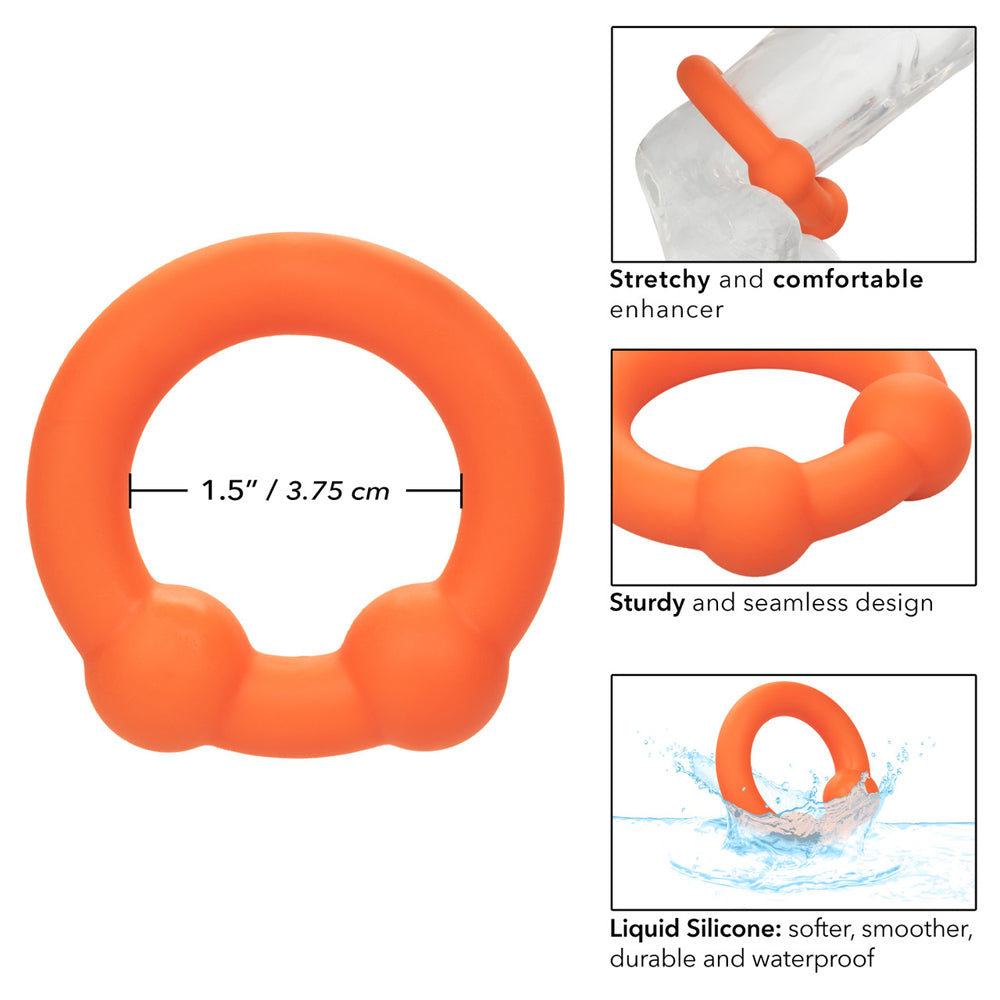Alpha Liquid Silicone Dual Ball Ring | 716770104205 | Available at EroticWarehouse.com