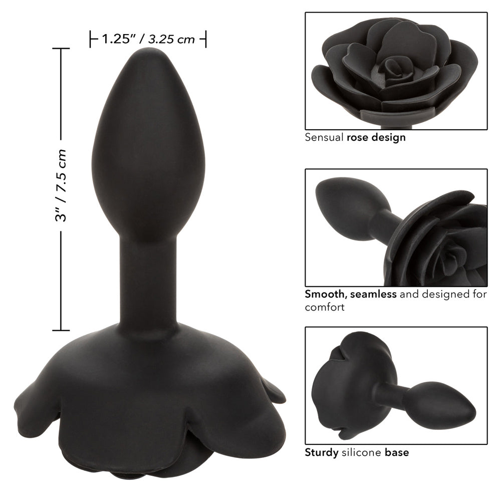 Forbidden Small Rose Anal Plug | 716770105363 | Available at EroticWarehouse.com