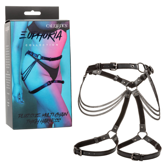 Euphoria Collection Plus Size Multi Chain Thigh Harness | 716770105455 | Available at EroticWarehouse.com