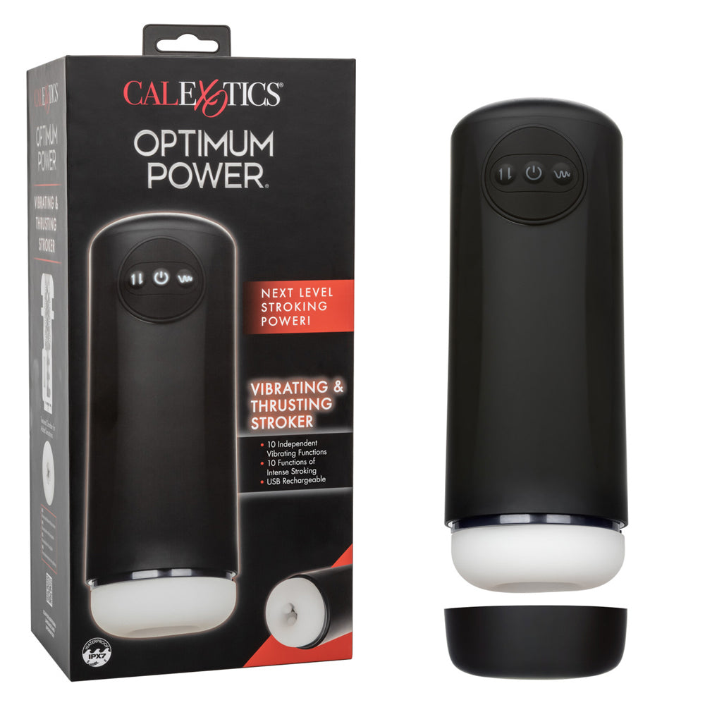 Optimum Power Vibrating & Thruster Stroker | 716770106315 | Available at EroticWarehouse.com