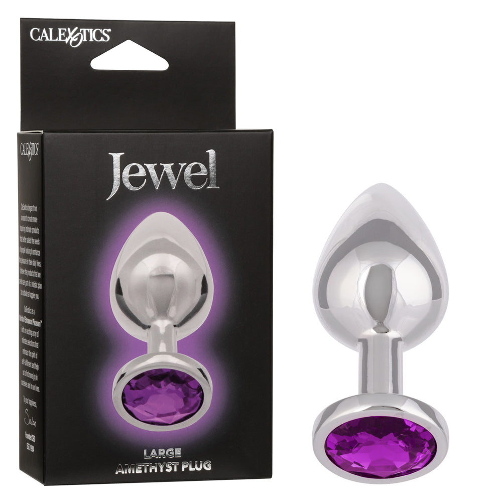 Jewel Large Amethyst Plug | 716770106537 | Available at EroticWarehouse.com