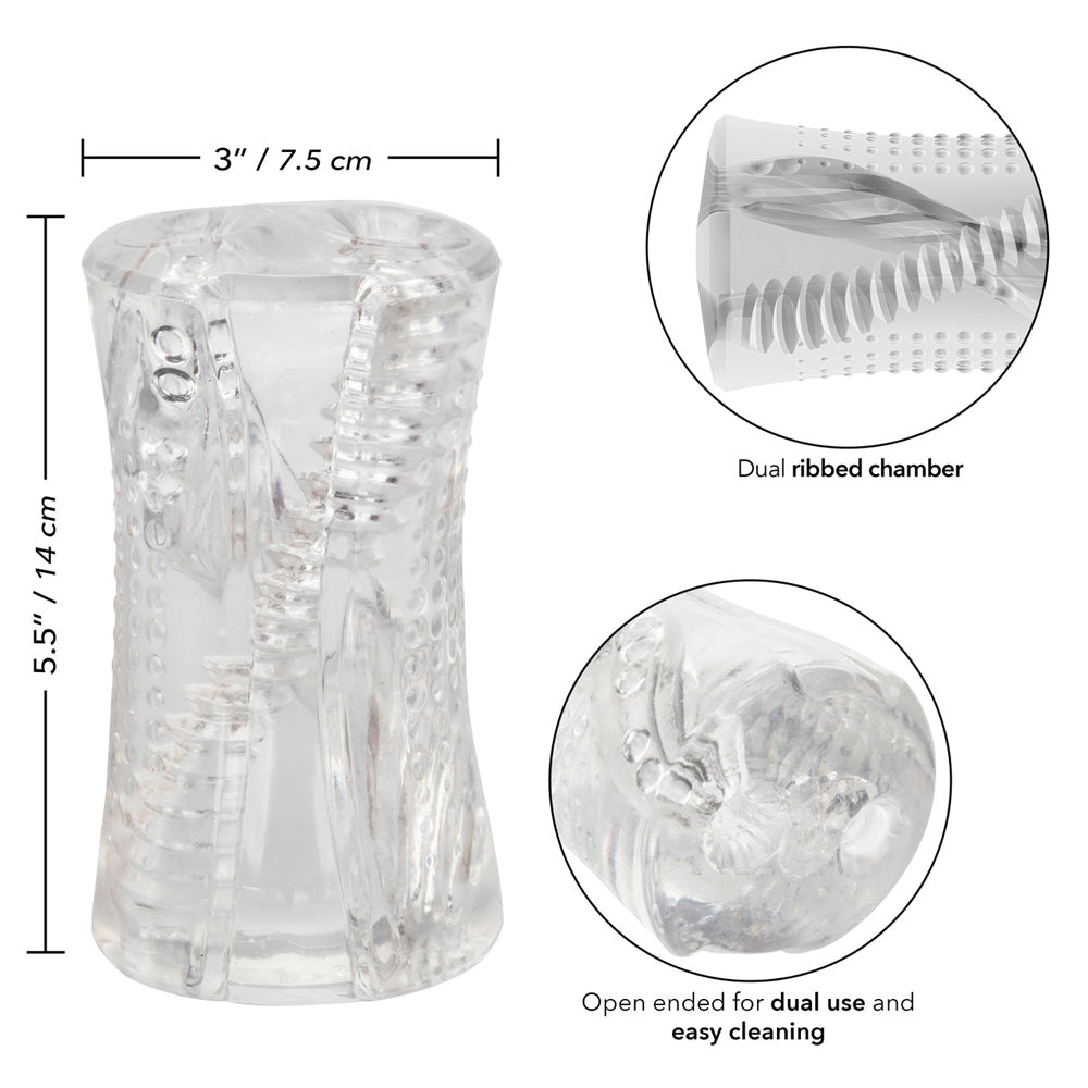 Cyclone Dual Ribbed Stroker | 716770106643 | Available at EroticWarehouse.com