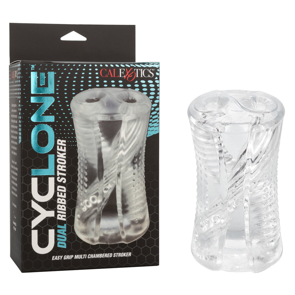 Cyclone Dual Ribbed Stroker | 716770106643 | Available at EroticWarehouse.com