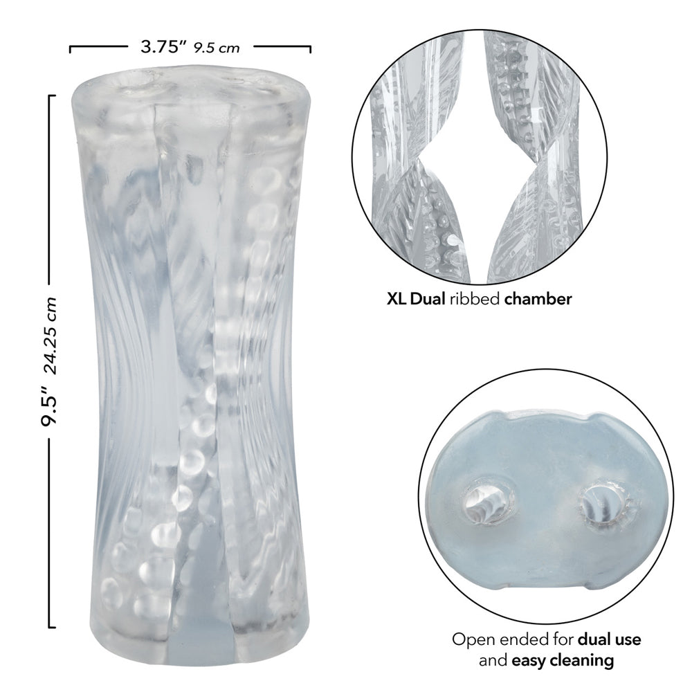 Cyclone Dual Ribbed Stroker Xl | 716770106865 | Available at EroticWarehouse.com