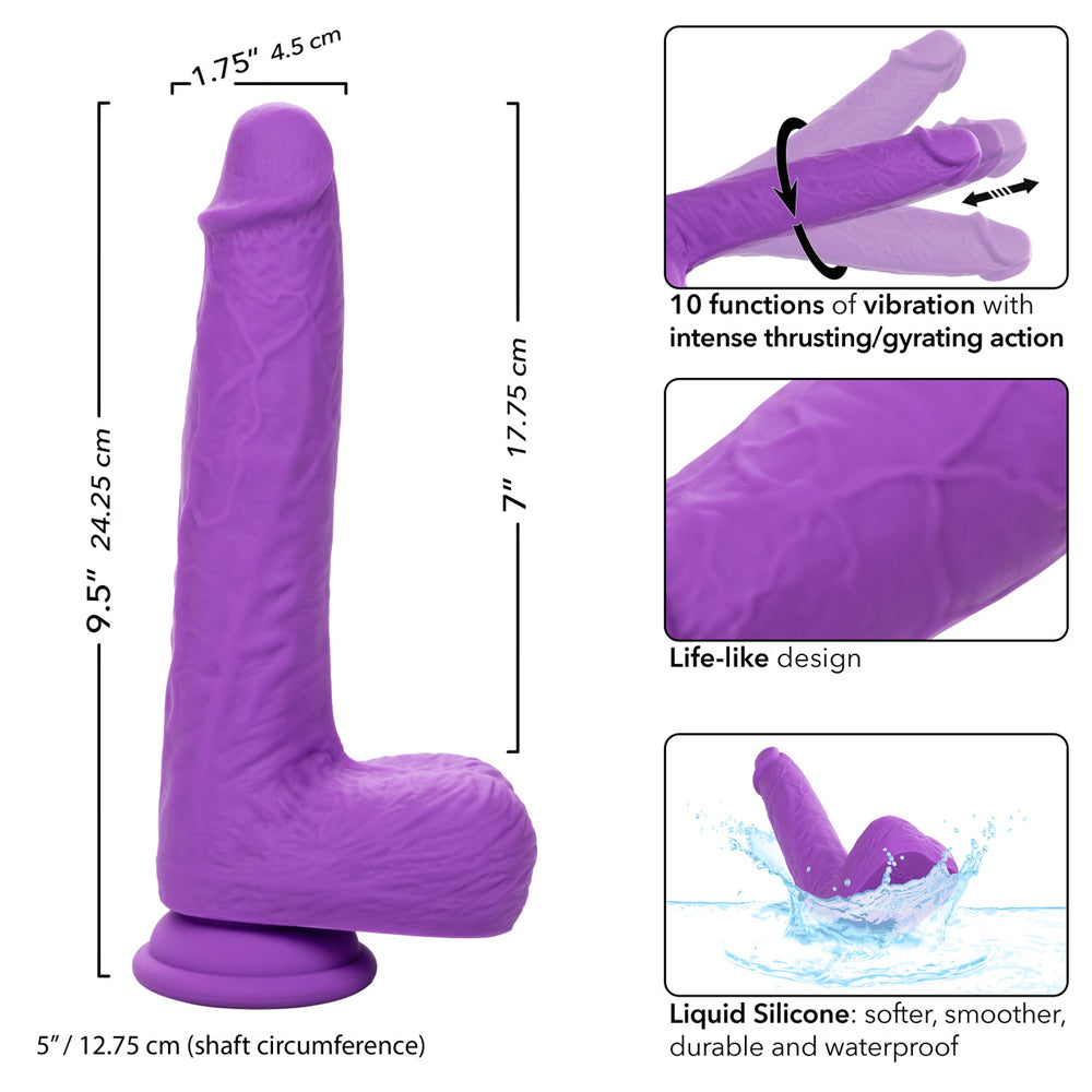 Rechargeable Gyrating & Thrusting Silicone Studs | 716770108586 | Available at EroticWarehouse.com