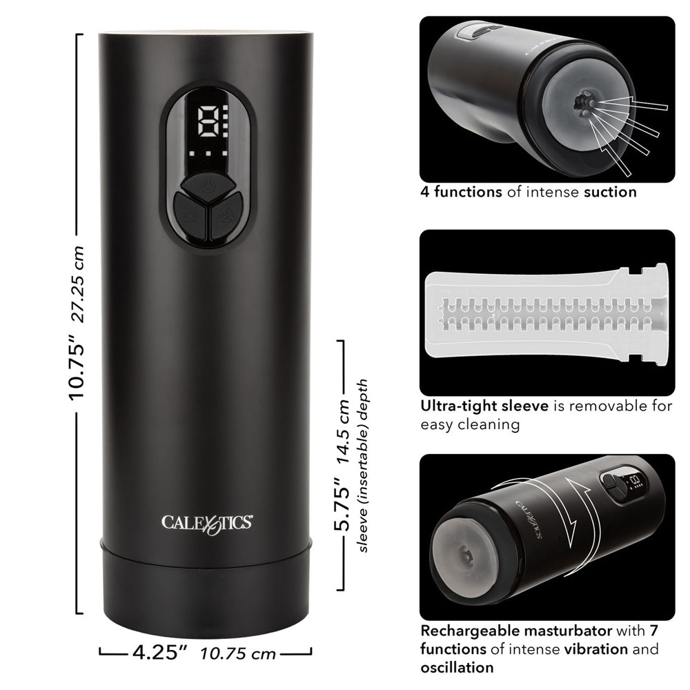 Bionic Vibro Stroker With Oscillation And Suction | 716770110725 | Available at EroticWarehouse.com