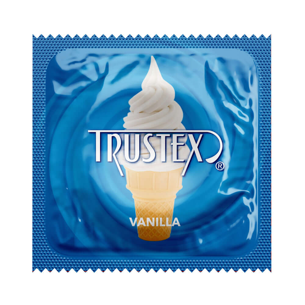 Trustex Vanilla Flavored Condoms 3 Pk | 726893112452 | Available at EroticWarehouse.com