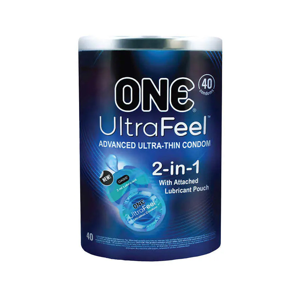 One Ultra Feel Condom 40 Pack Bowl | 726893112698 | Available at EroticWarehouse.com