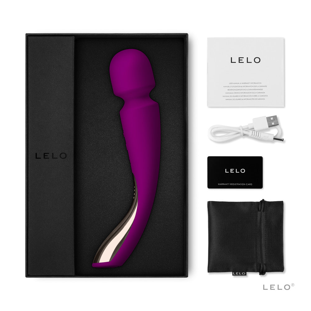 Lelo Smart Wand Medium Deep Rose | 7350075028458 | Available at EroticWarehouse.com