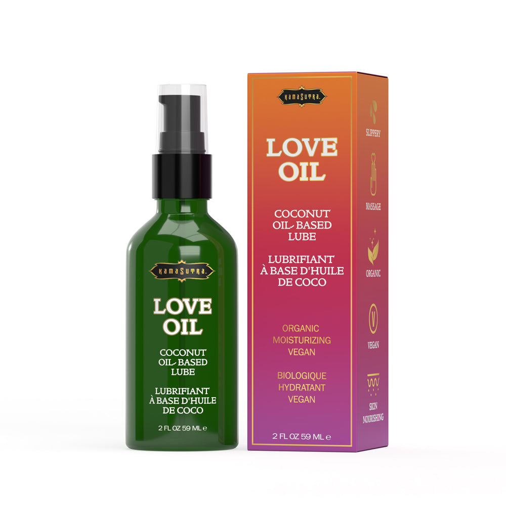 Love Oil Coconut Lube 2 oz. | 739122102902 | Available at EroticWarehouse.com