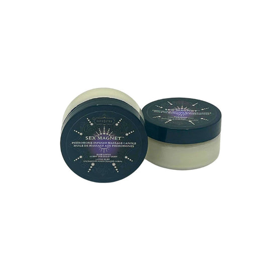 Blue Lotus Sex Magnet Pheromone 1.7 oz. Massage Candle | 739122120685 | Available at EroticWarehouse.com
