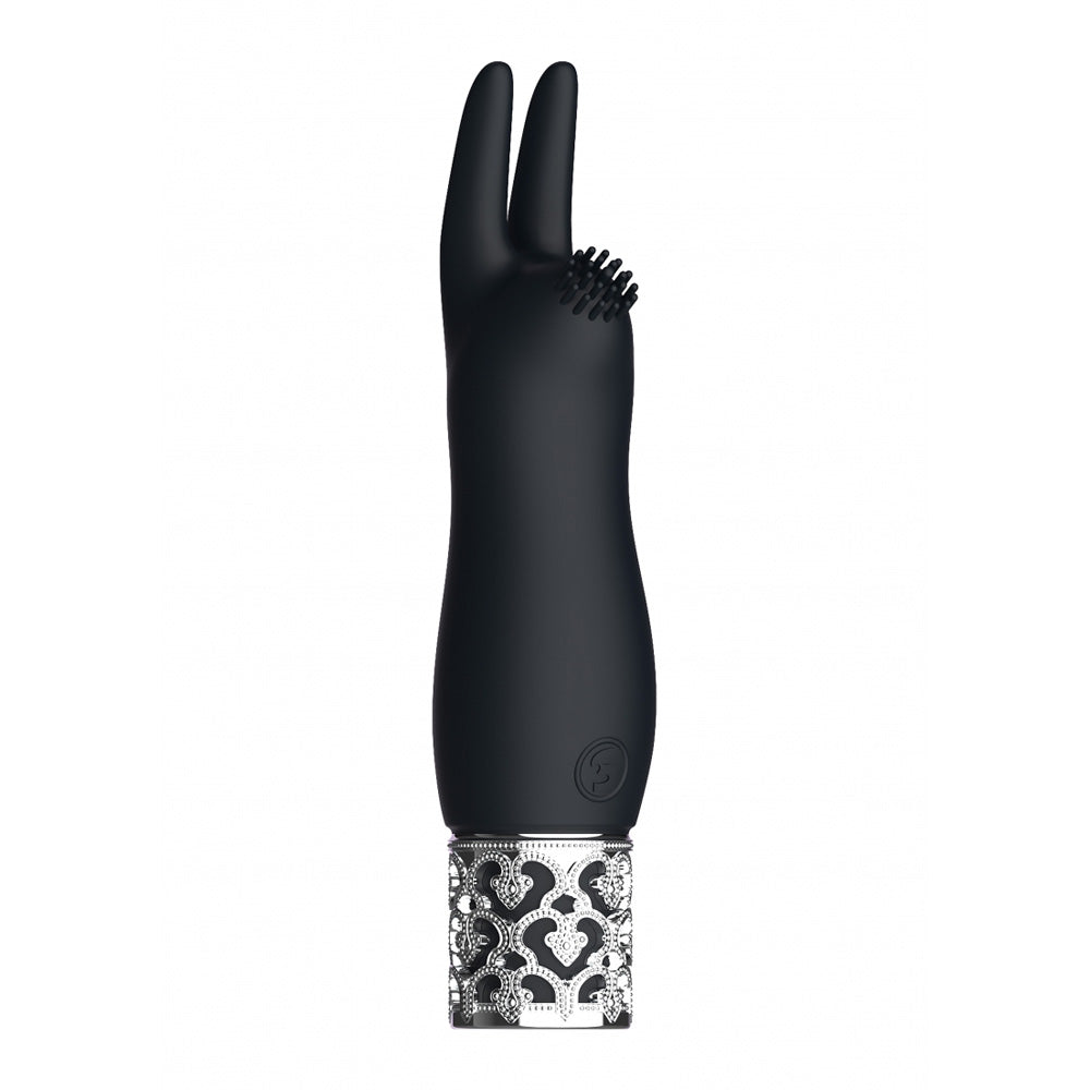Royal Gems Elegance Rechargeable Silicone Bullet Black | 7423522528594 | Available at EroticWarehouse.com