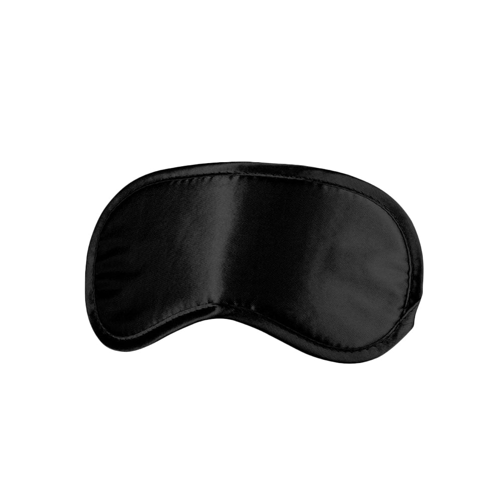 Ouch! Black & White Satin Eye-Mask | 7423522576519 | Available at EroticWarehouse.com