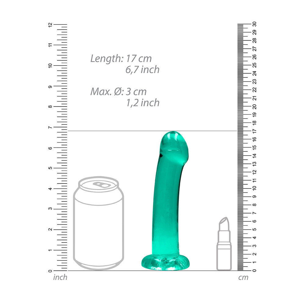 Non Realistic Dildo With Suction Cup 6.7" Turquoise | 7423522581544 | Available at EroticWarehouse.com