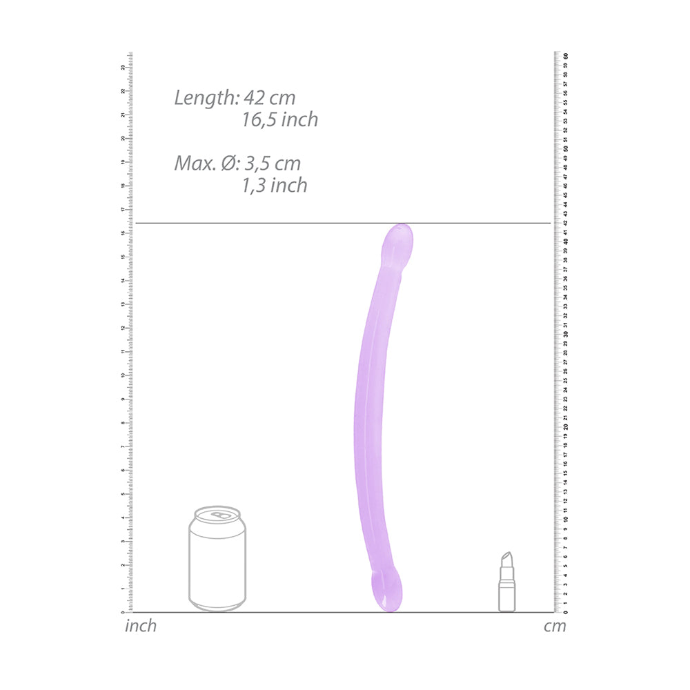 Non Realistic Double Dong 17" Purple | 7423522581551 | Available at EroticWarehouse.com