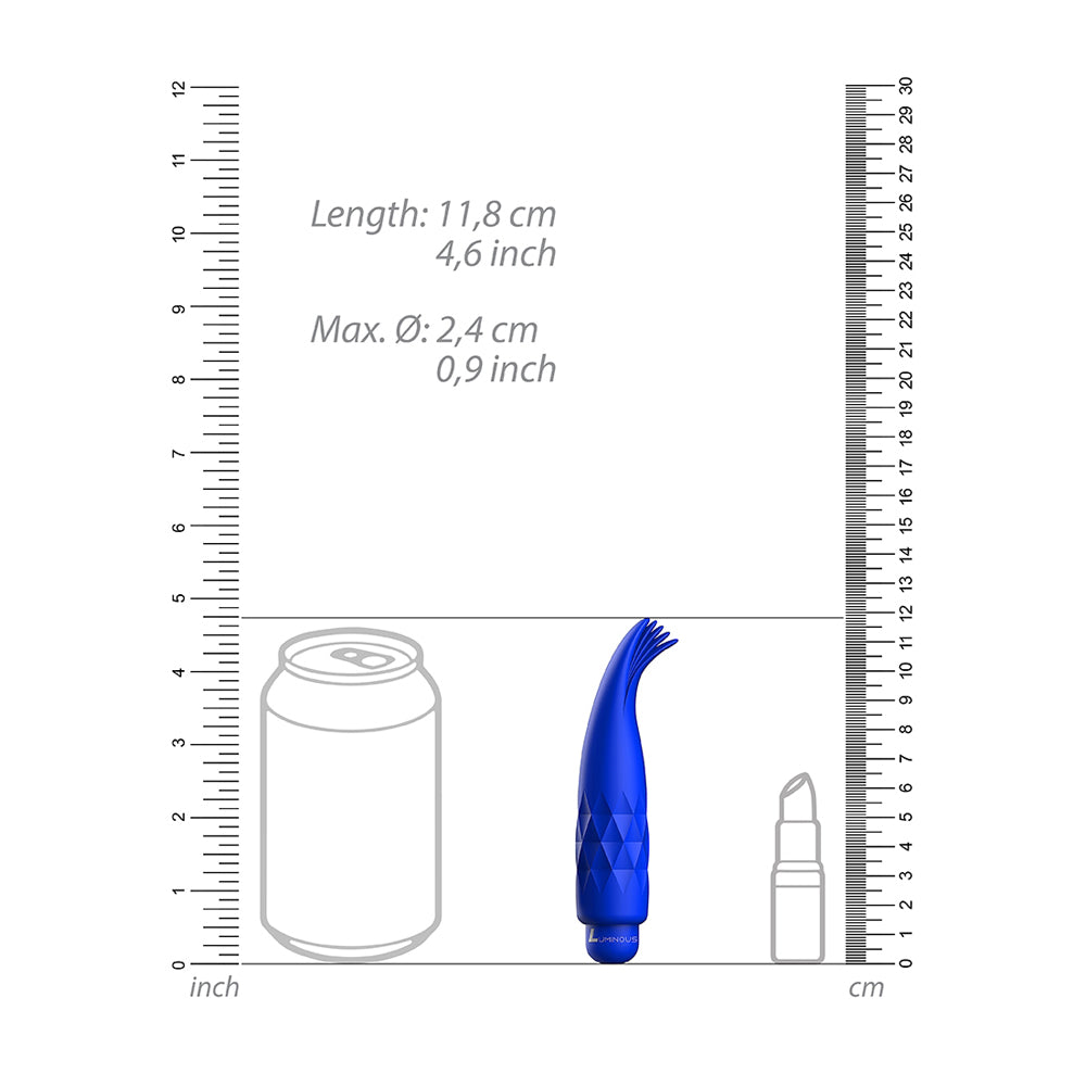Luminous Zoe Abs Bullet With Silicone Sleeve 10-Speeds Royal Blue | 7423522591567 | Available at EroticWarehouse.com