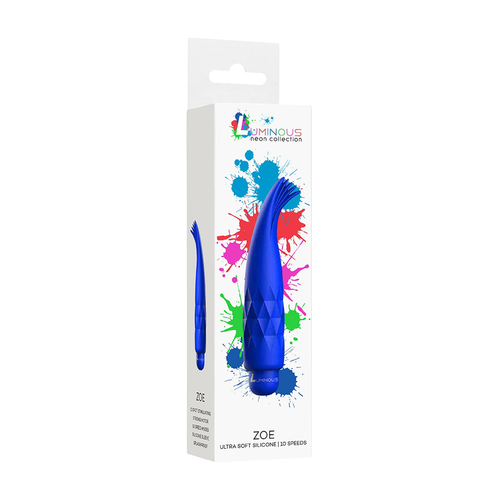 Luminous Zoe Abs Bullet With Silicone Sleeve 10-Speeds Royal Blue | 7423522591567 | Available at EroticWarehouse.com
