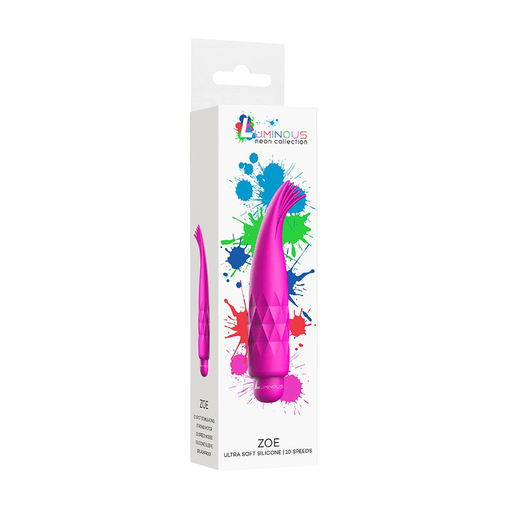 Luminous Zoe Abs Bullet With Silicone Sleeve 10-Speeds Fuchsia | 7423522591574 | Available at EroticWarehouse.com
