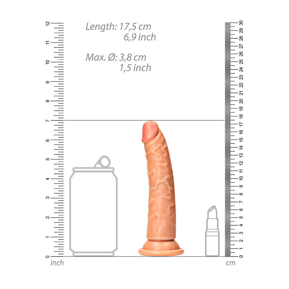 Slim Realistic Dildo Without Balls With Suction Cup 6'' Tan | 7423522625613 | Available at EroticWarehouse.com