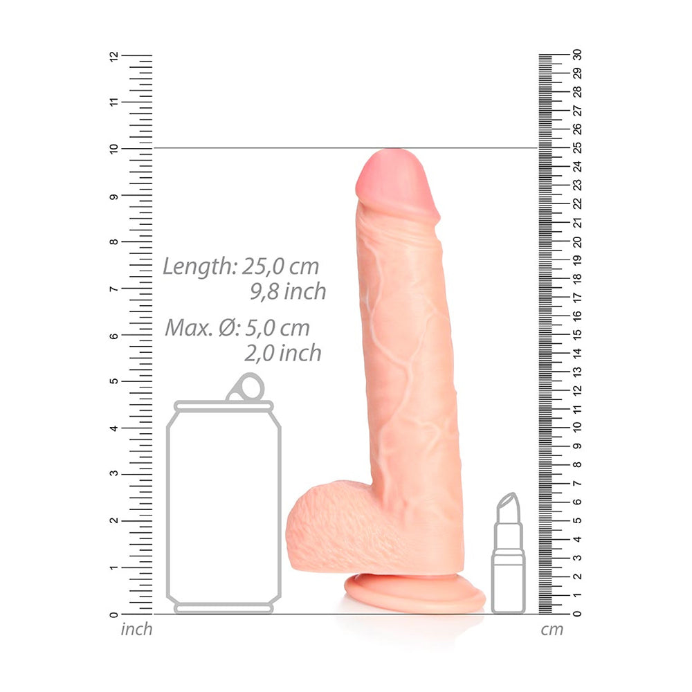 Straight Realistic Dildo With Balls And Suction Cup 9'' Flesh | 7423522628683 | Available at EroticWarehouse.com