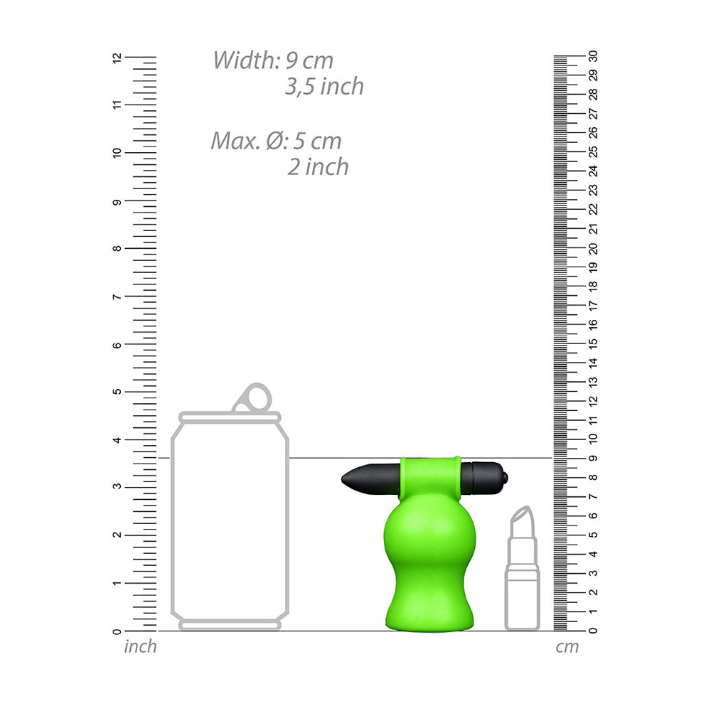 Ouch! Vibrating Head Masturbator Glow In The Dark | 7423522640692 | Available at EroticWarehouse.com