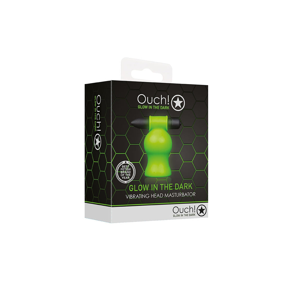 Ouch! Vibrating Head Masturbator Glow In The Dark | 7423522640692 | Available at EroticWarehouse.com