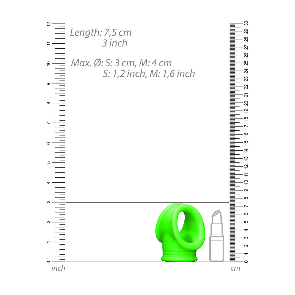 Ouch! Cock Ring & Ball Strap Glow In The Dark | 7423522657607 | Available at EroticWarehouse.com