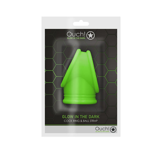 Ouch! Cock Ring & Ball Strap Glow In The Dark | 7423522657607 | Available at EroticWarehouse.com