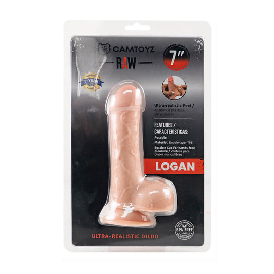 Ultra Realistic Raw Logan 7" Dildo | 7707674731256 | Available at EroticWarehouse.com