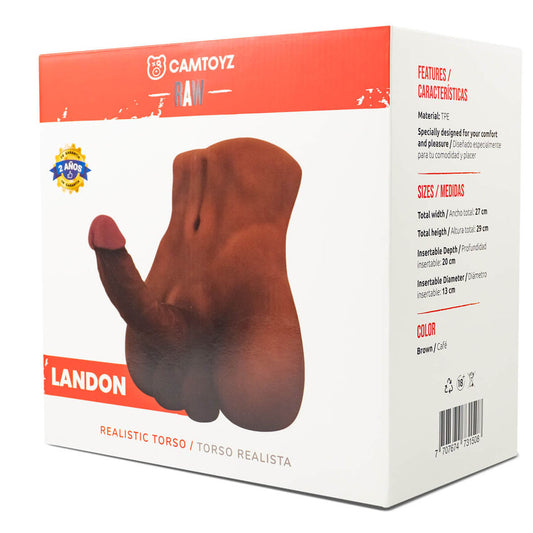 Raw Landon Realistic Torso | 7707674731508 | Available at EroticWarehouse.com