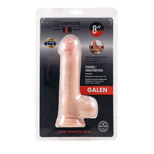 Ultra Realistic Raw Galen 8" Dildo | 7707674732536 | Available at EroticWarehouse.com