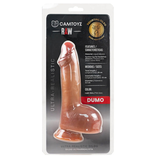 Raw Dumo 6" Ultra Realistic Squirting Dildo | 7707674734165 | Available at EroticWarehouse.com