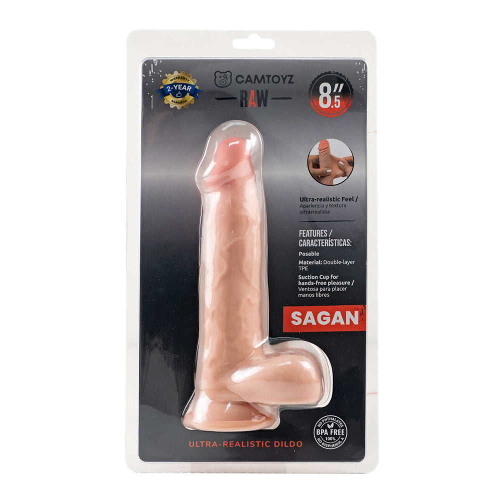 Ultra Realistic Raw Sagan 8.5" M Dildo | 7707674739412 | Available at EroticWarehouse.com