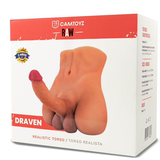 Raw Draven Realistic Torso | 7707674739658 | Available at EroticWarehouse.com