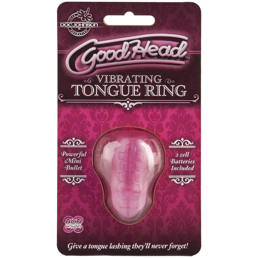 Goodhead - Vibrating Tongue Ring Pink | 782421006389 | Available at EroticWarehouse.com