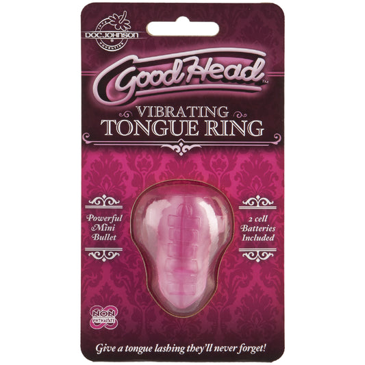 Goodhead - Vibrating Tongue Ring Pink | 782421006389 | Available at EroticWarehouse.com