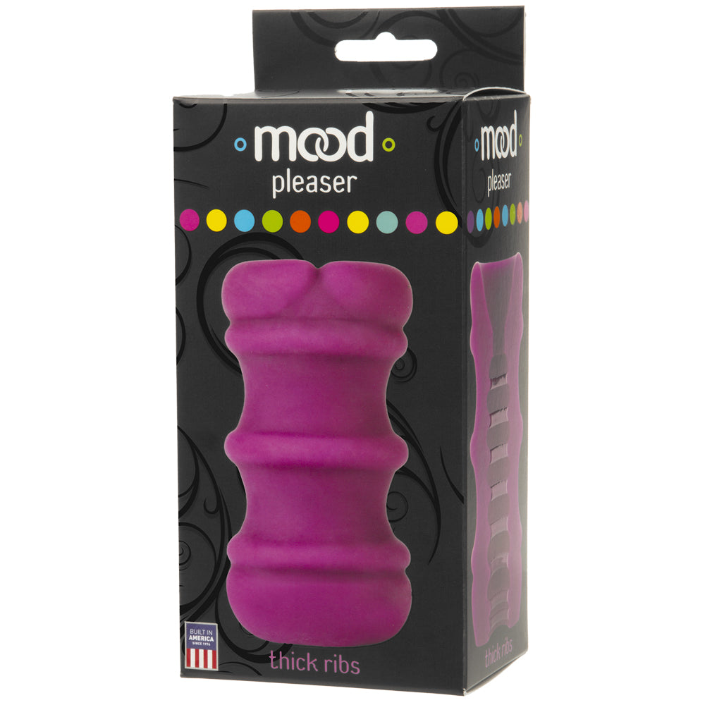 Mood - ULTRASKYN Stroker - Pleaser - Thick Ribbed Purple | 782421013615 | Available at EroticWarehouse.com