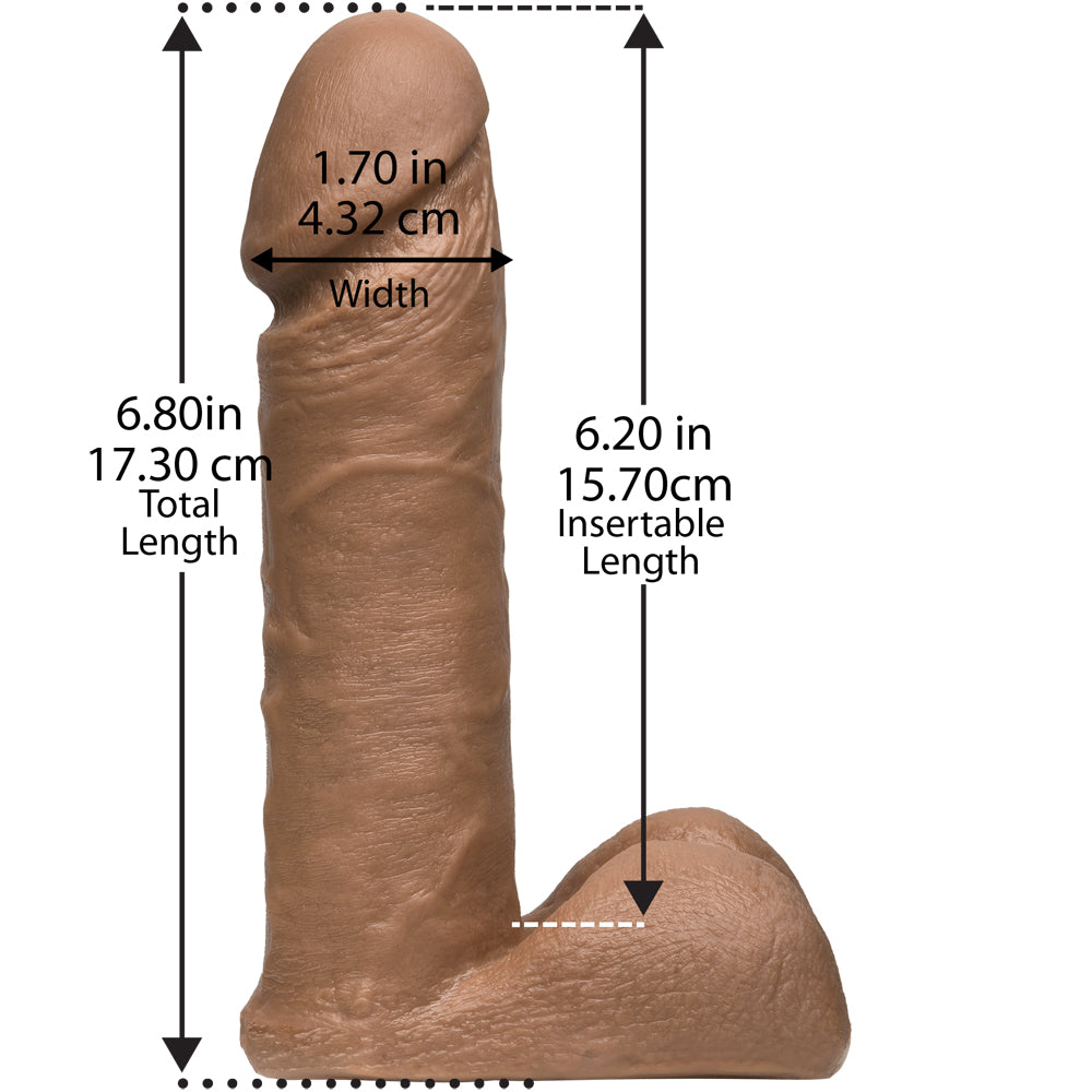 Vac-U-Lock - 6" ULTRASKYN Cock - Caramel | 782421014407 | Available at EroticWarehouse.com
