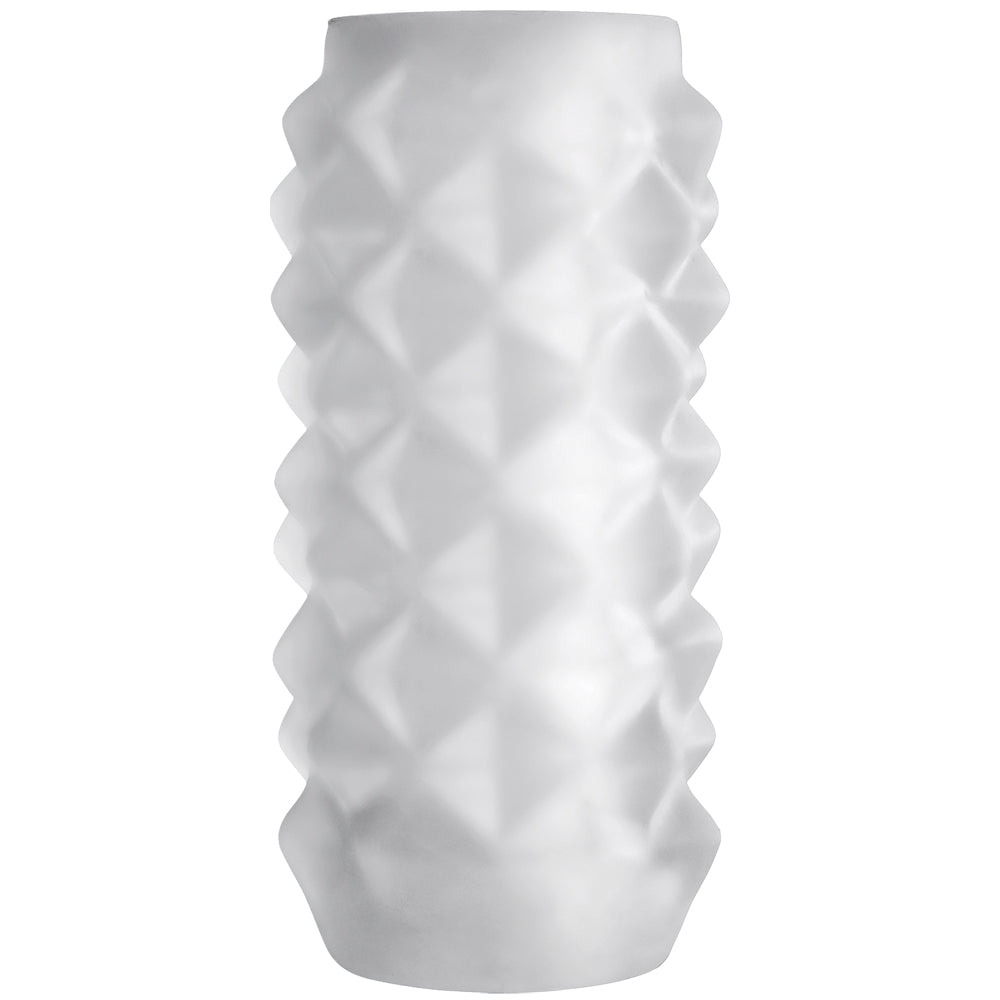 OptiMALE - Reversible ULTRASKYN Stroker - Studs - Frost | 782421021122 | Available at EroticWarehouse.com