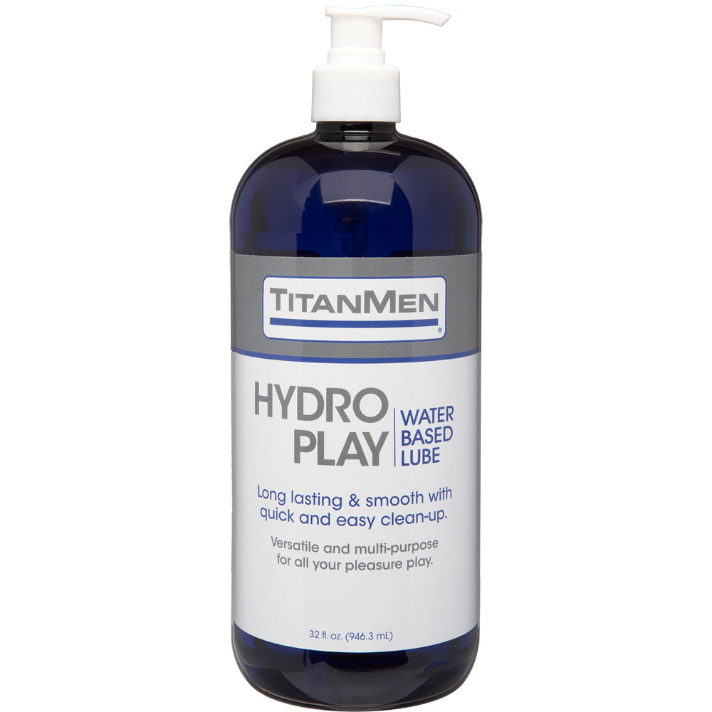 Titanmen Hydro Play Water Based Lube 32 oz. | 782421027056 | Available at EroticWarehouse.com