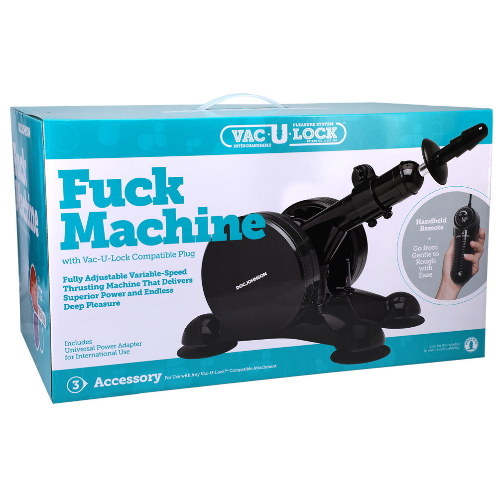 Vac-U-Lock Fuck Machine Black | 782421059538 | Available at EroticWarehouse.com