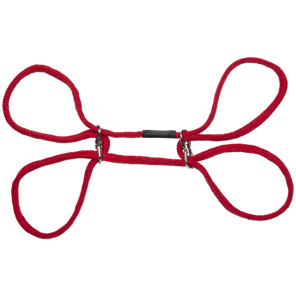 Japanese Style Bondage 100% Cotton Wrist Or Ankle Cuffs Red | 782421072698 | Available at EroticWarehouse.com