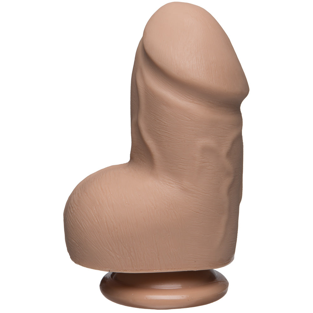 The D - Fat D 6" With Balls Firmskyn Vanilla | 782421073015 | Available at EroticWarehouse.com