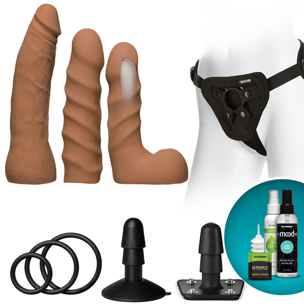 Vac-U-Lock Dual Density Starter Set Caramel | 782421073428 | Available at EroticWarehouse.com