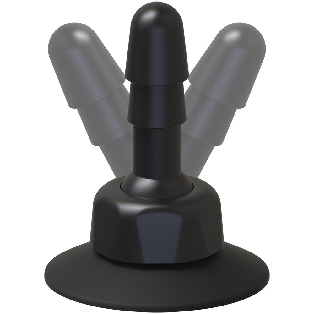 Vac-U-Lock Deluxe 360° Swivel Suction Cup Plug Black | 782421073459 | Available at EroticWarehouse.com