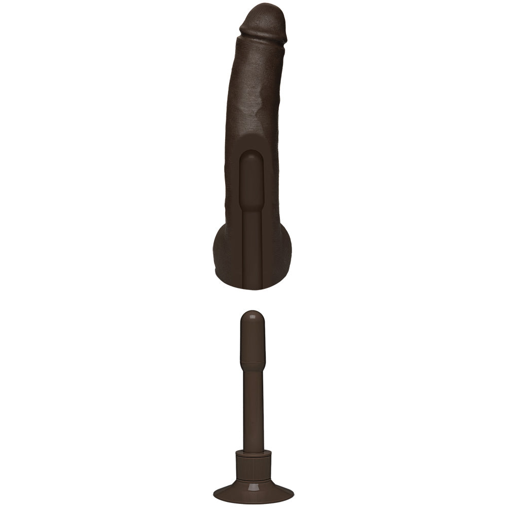 Signature Cocks Safaree Ultraskyn Vibrating Chocolate | 782421076290 | Available at EroticWarehouse.com