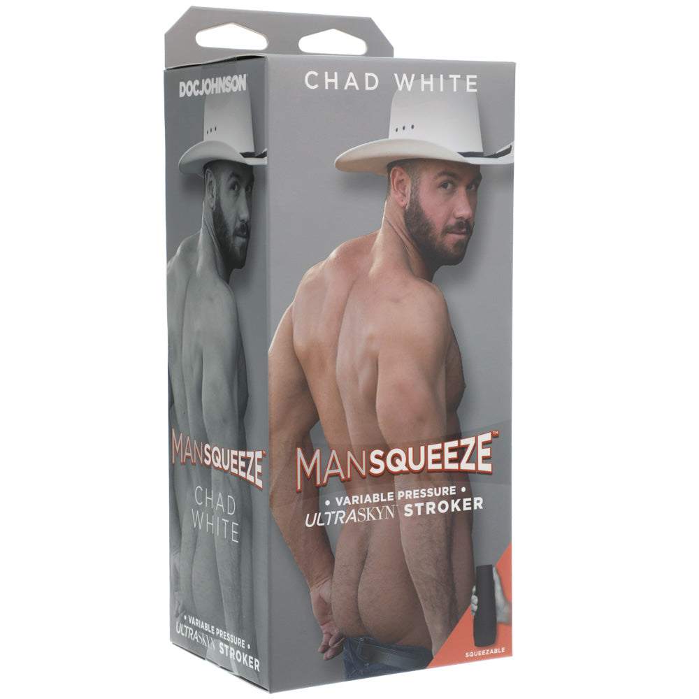 Man Squeeze Chad White Ultraskyn Stroker Ass | 782421077501 | Available at EroticWarehouse.com