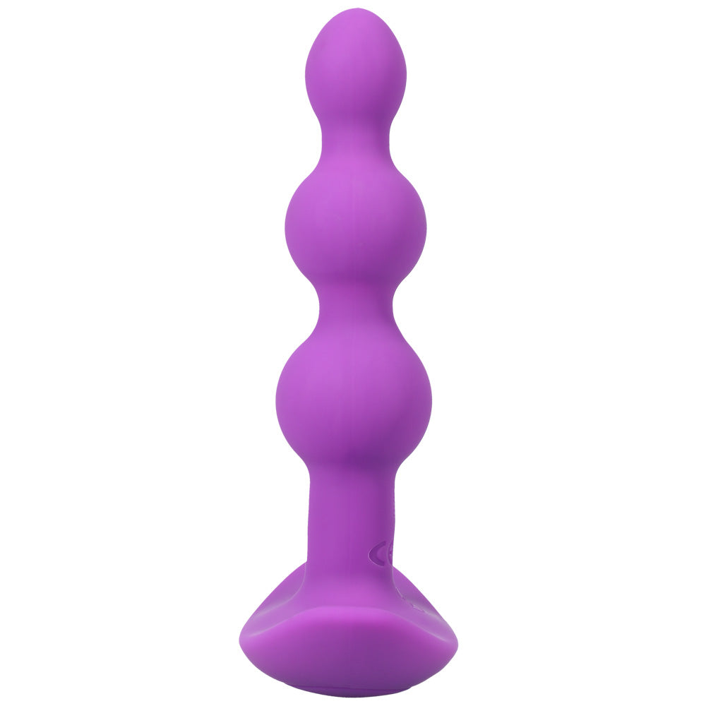 A-Play Beaded Vibe Rechargeable Silicone Anal Plug With Remote Purple | 782421081317 | Available at EroticWarehouse.com