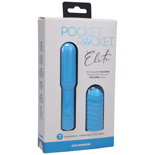 Pocket Rocket Elite Rechargeable Sky Blue | 782421081355 | Available at EroticWarehouse.com